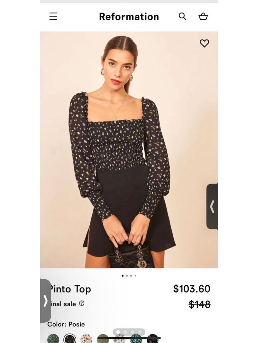 Pinto top from Reformation